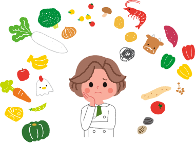 それぞれのお店に発注･･･グラム単位でわかりづらい･･･